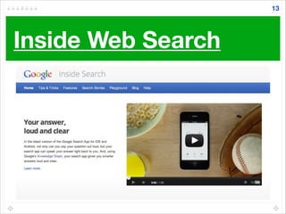 Inside Web Search
13
 