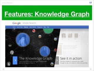 Features: Knowledge Graph
17
 