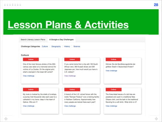 Lesson Plans & Activities
28
 