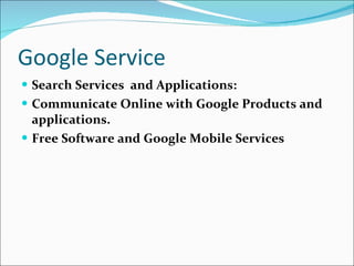 Google services | PPT