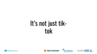 @cptntommy
It’s not just tik-
tok
 