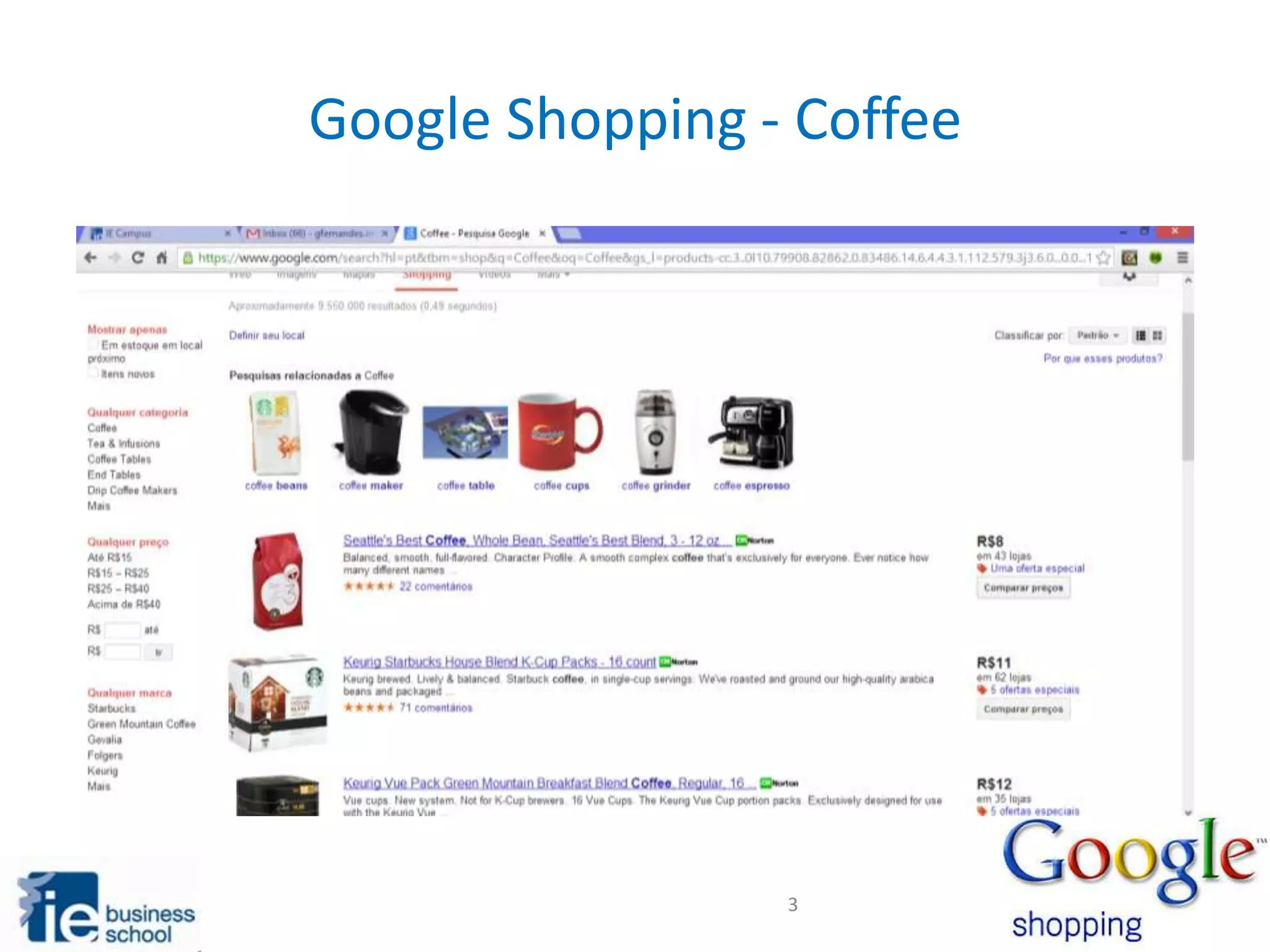 Google Shopping - Coffee
3