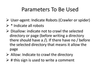 Google Sitemap and robots.txt Setup Techniques | PPT