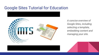Google sites as student portfolios | PPTX