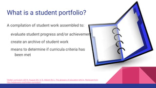 Google sites as student portfolios | PPTX