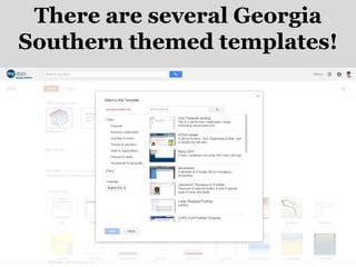 There are several Georgia
Southern themed templates!
 