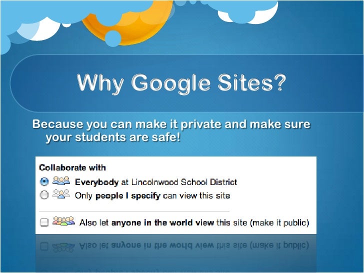 google sites presentation