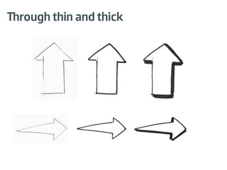 Through thin and thick
 