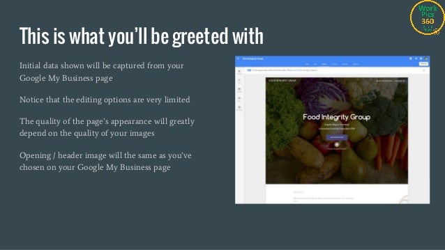 google s new free website for google my business
