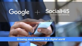 Google Confidential and Proprietary
Growing your business in a digital world
 