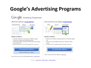 Google’s Advertising Programs
 