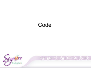 Code
 