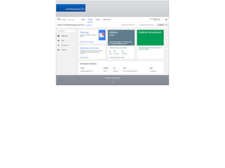 17
CONFIGURAÇÃO
Painel principal
 
