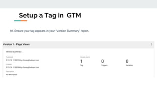 Google Tag Manager (GTM) | PPTX