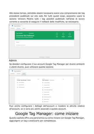 Google tag manager come funziona