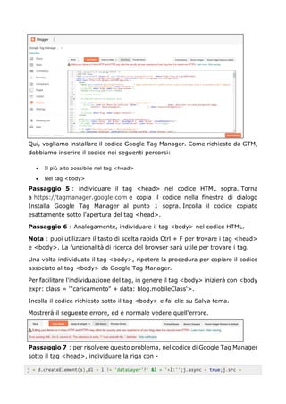 Google tag manager come funziona