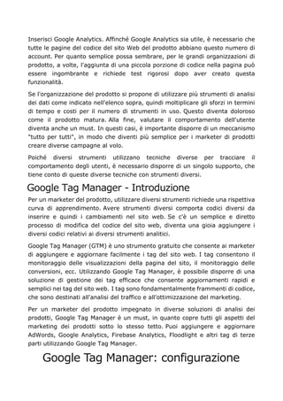 Google tag manager come funziona