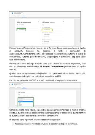 Google tag manager come funziona