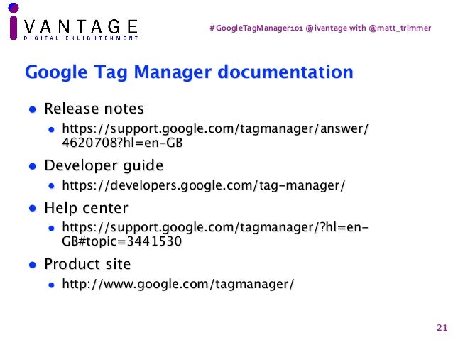 Google Tag Manager 101 Fundamentals Key Concepts Basic Tagging An