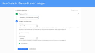 Neue Variable „ElementDomain“ anlegen
 