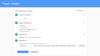 Trigger anlegen
 