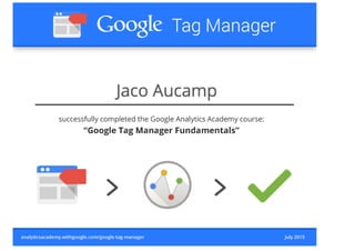 Google Tag Manager Fundamentals   certificate