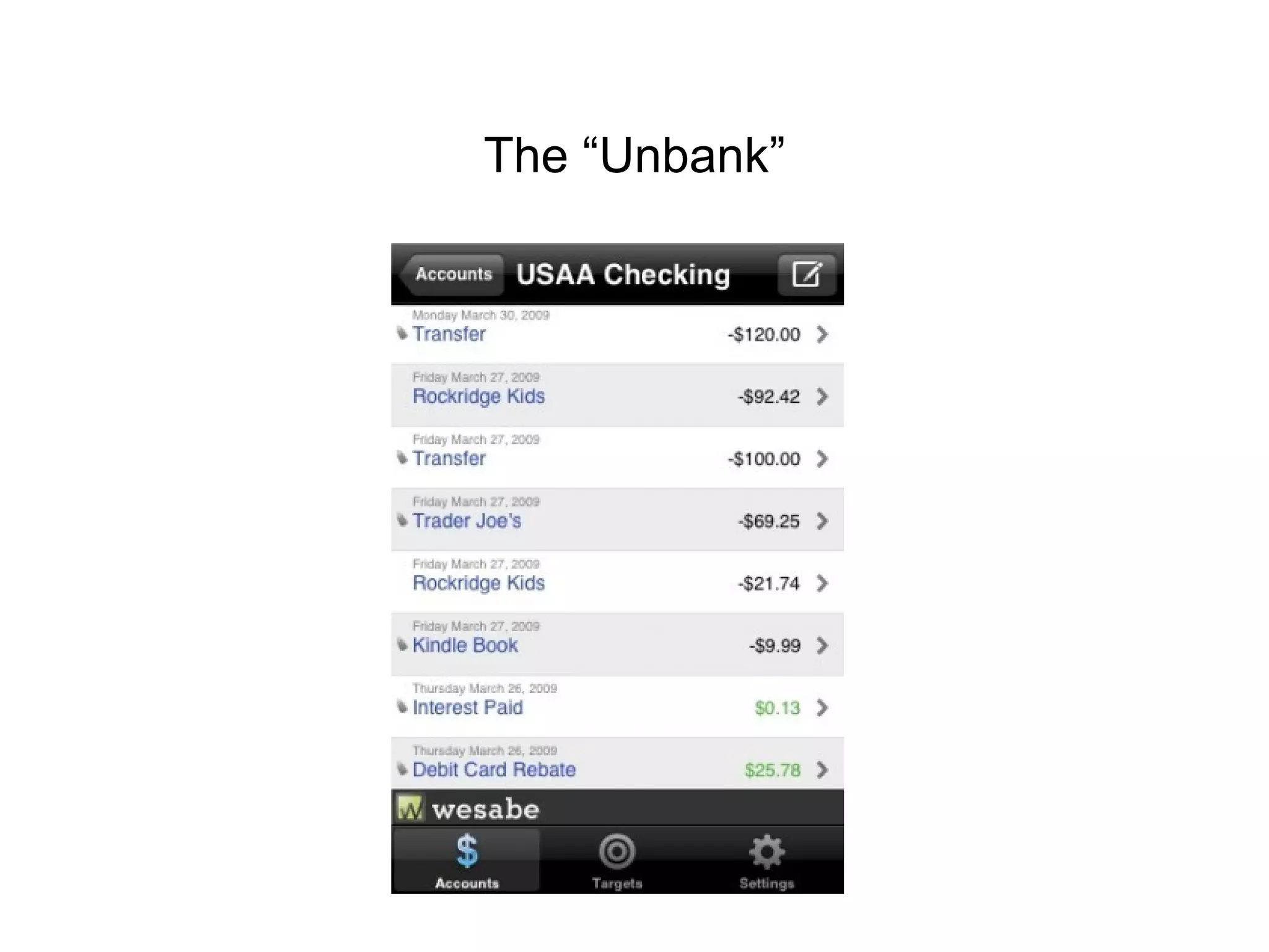 The “Unbank” 
