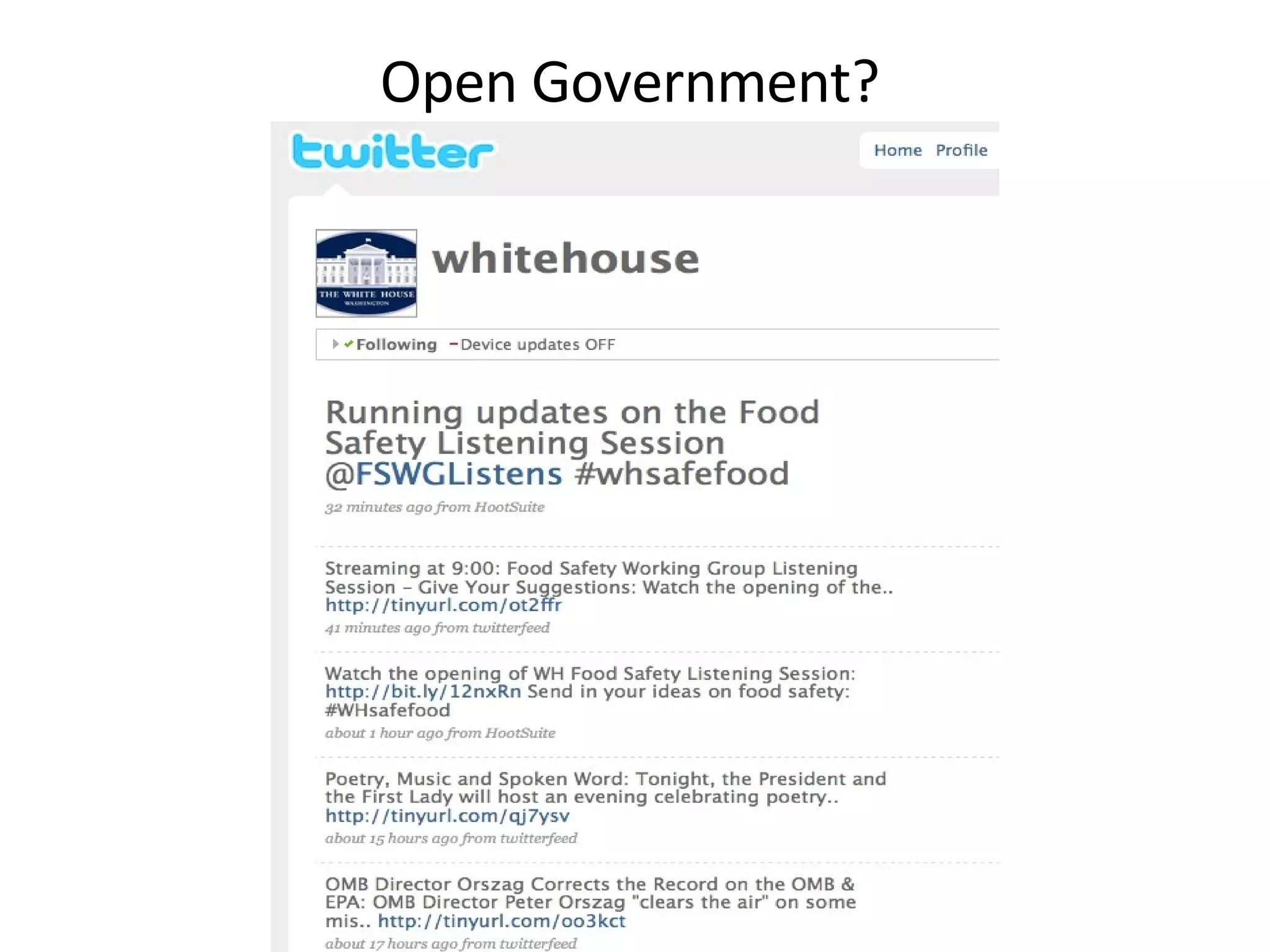 Open Government? 