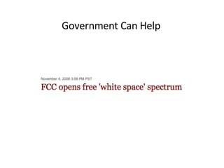 Government Can Help 