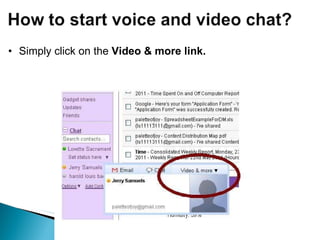 Simply click on the  Video & more link.  