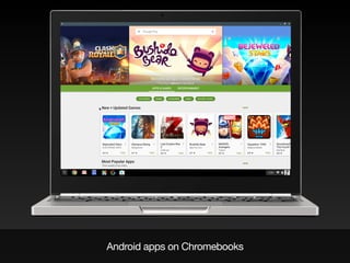Android apps on Chromebooks
 