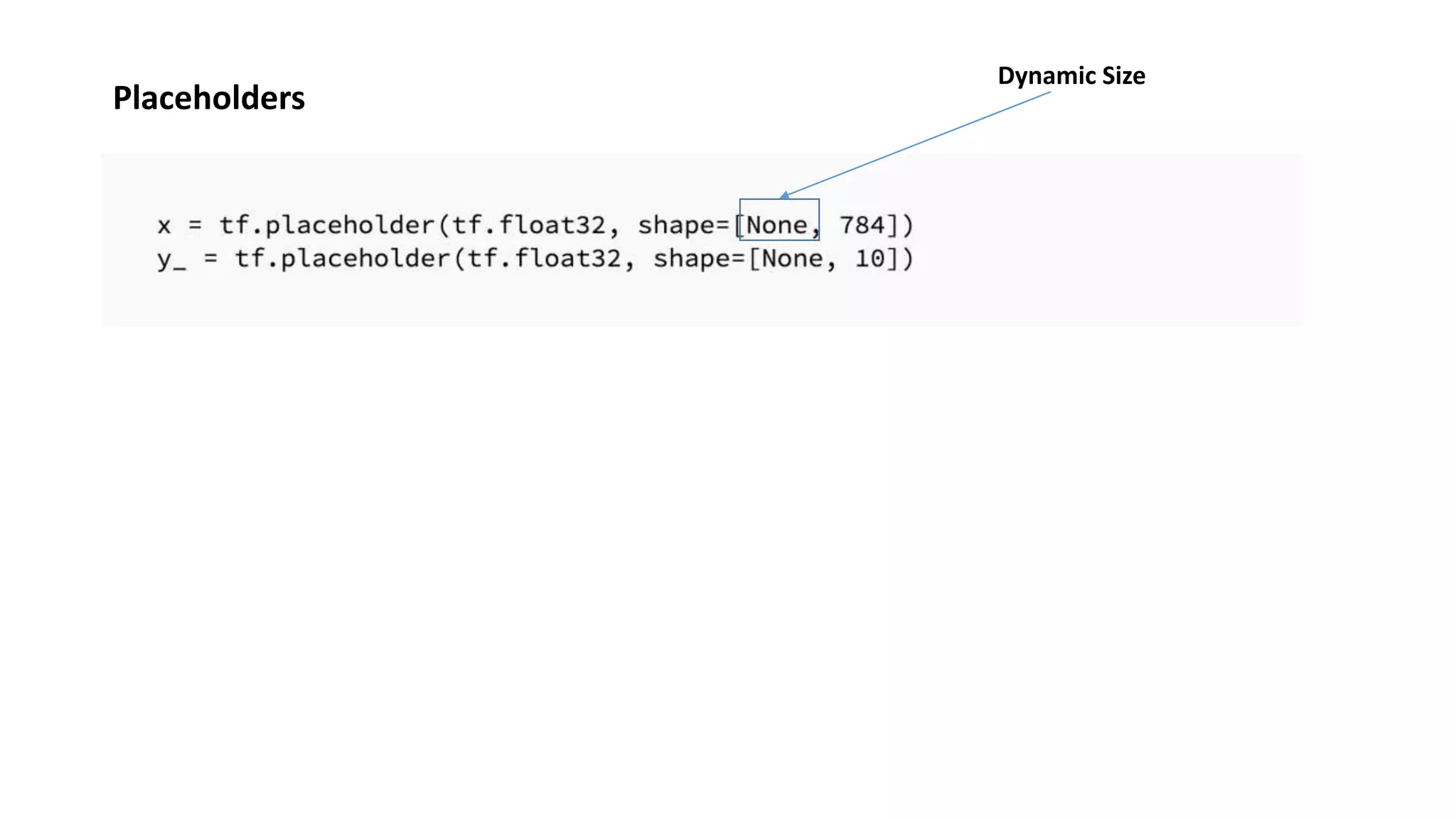 Placeholders
Dynamic Size
 