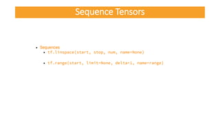 Sequence Tensors
 