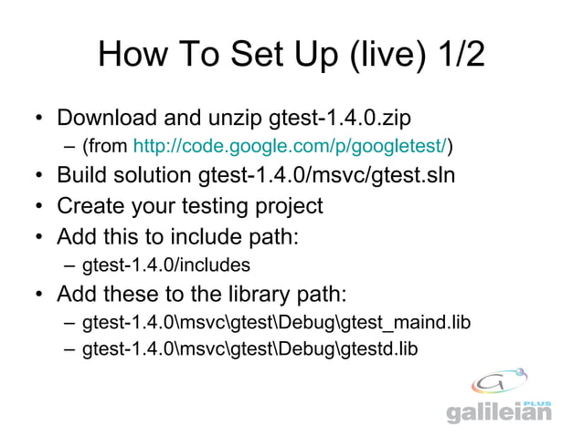 Google C Testing Framework _ Google Test Tutorial Pdf – TSCPU