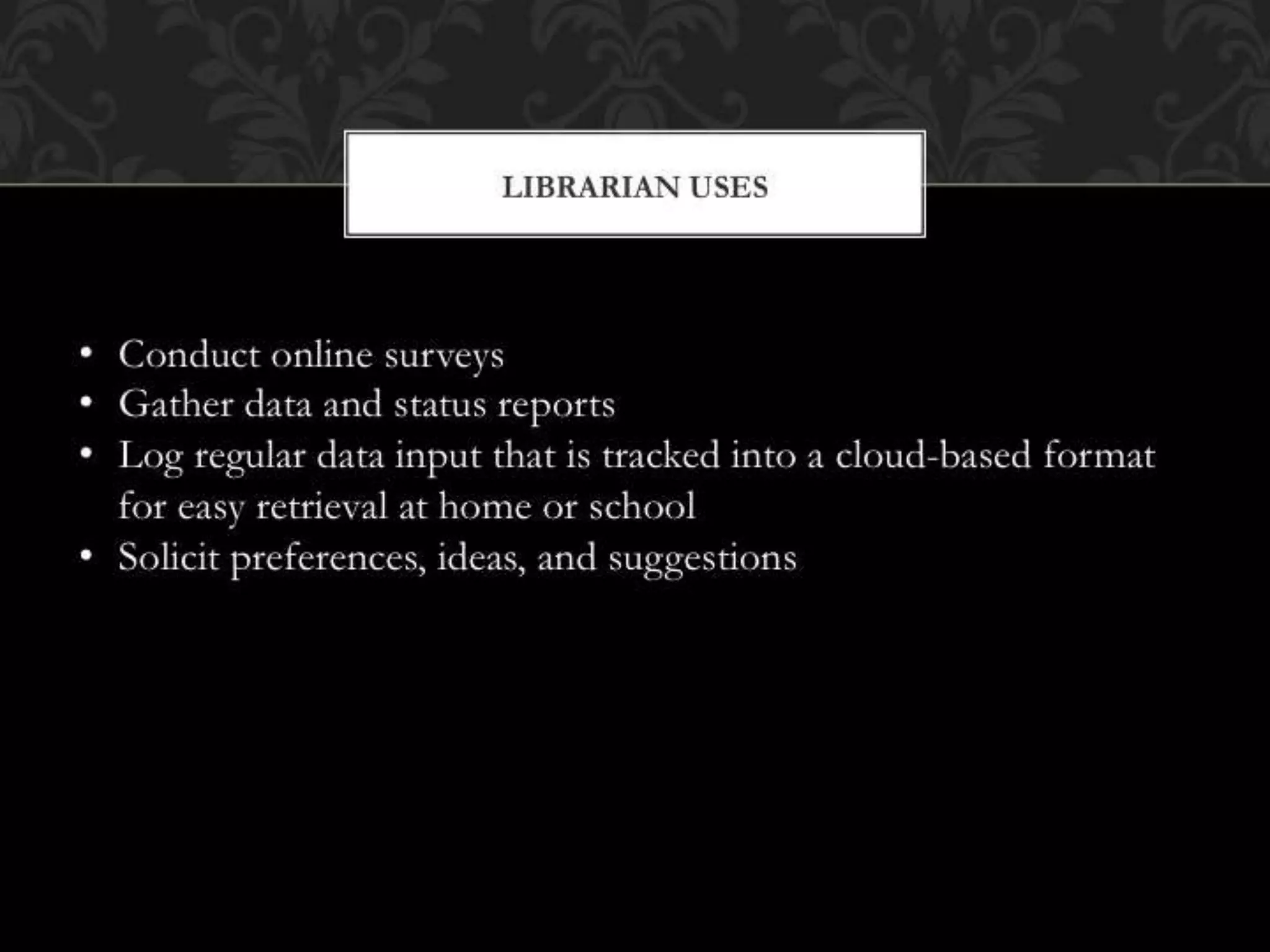 Google Tools for HS Librarians & Students