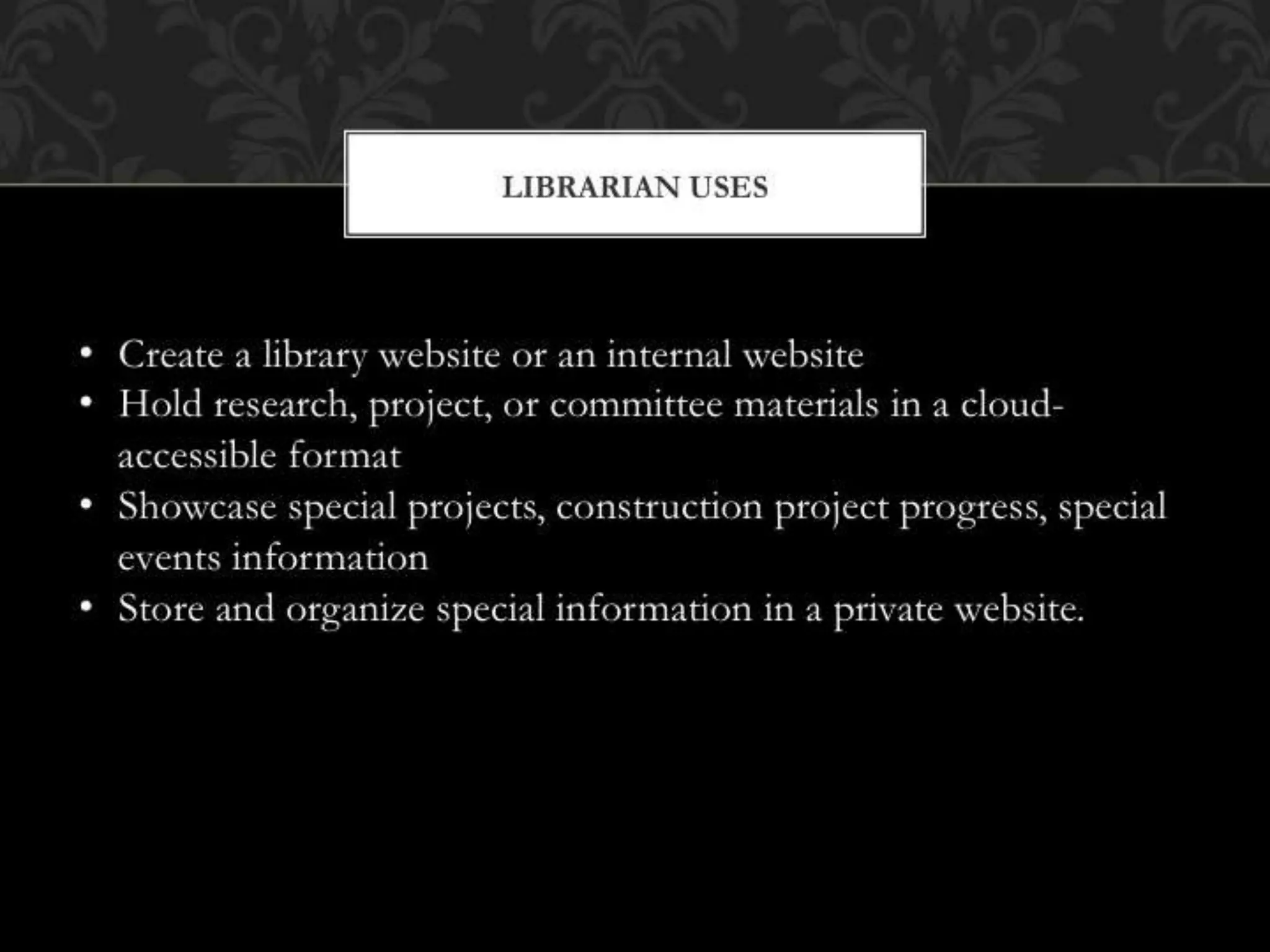 Google Tools for HS Librarians & Students