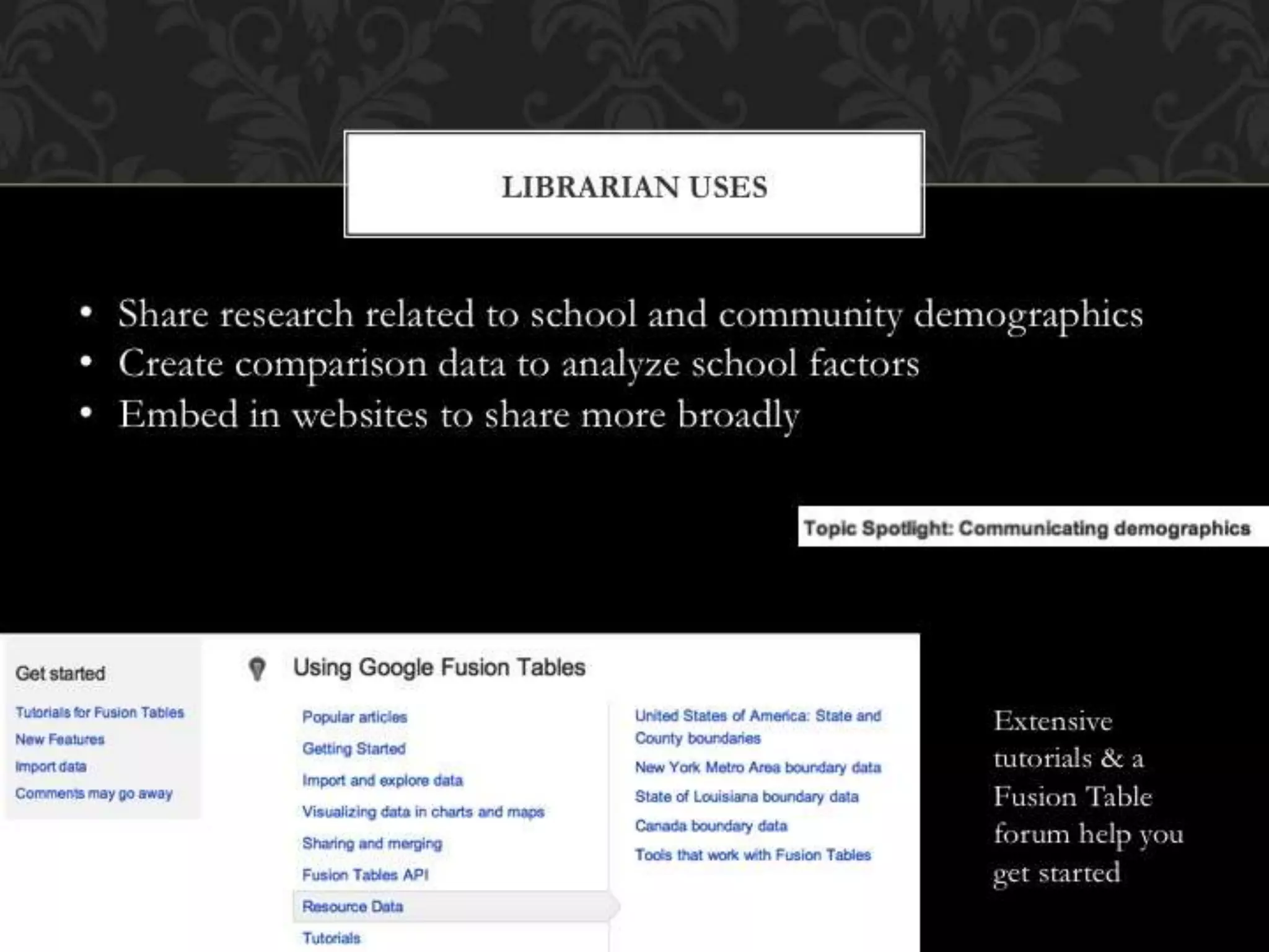 Google Tools for HS Librarians & Students