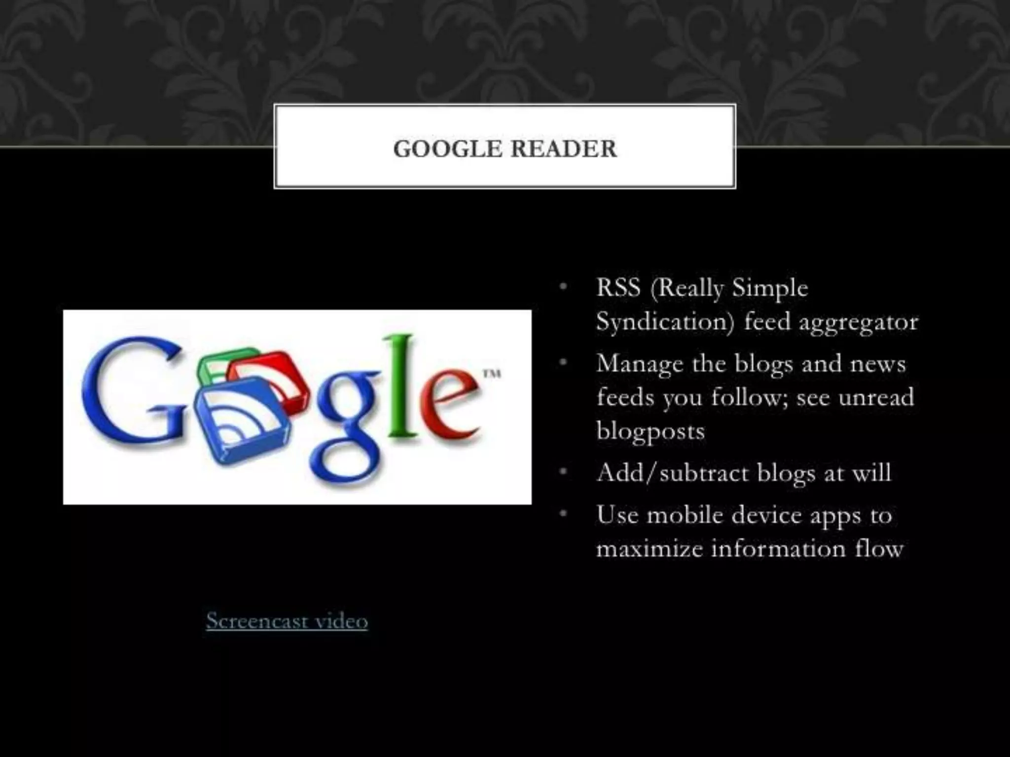 Google Tools for HS Librarians & Students