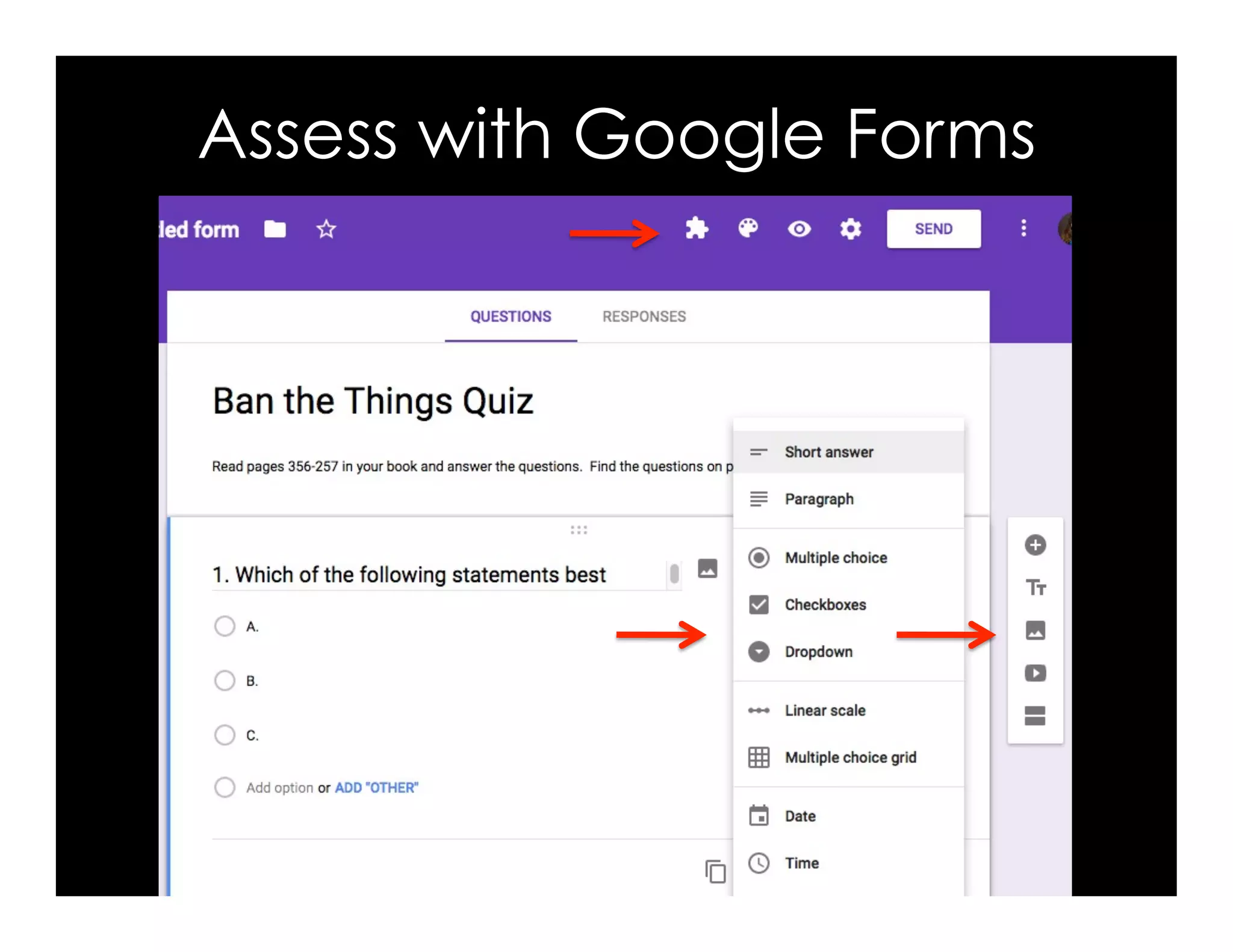 Assess with Google Forms