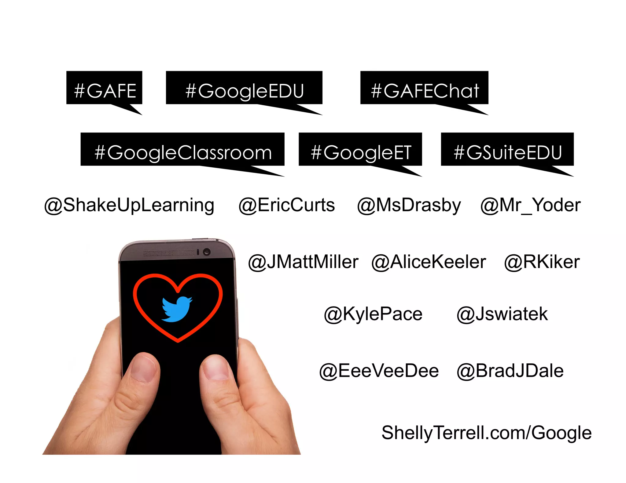ShellyTerrell.com/Google
#GoogleEDU #GAFEChat#GAFE
#GoogleClassroom #GoogleET #GSuiteEDU
@EricCurts
@AliceKeeler@JMattMiller
@ShakeUpLearning @MsDrasby
@KylePace
@EeeVeeDee
@Jswiatek
@Mr_Yoder
@BradJDale
@RKiker