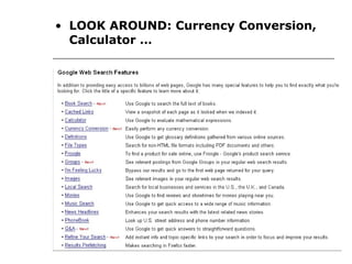 LOOK AROUND: Currency Conversion, Calculator …
