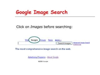 Google Image Search Click on Images before searching:
