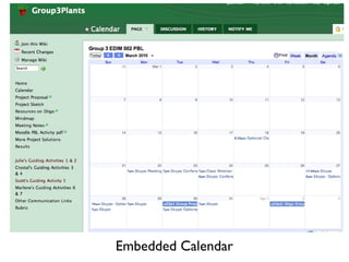 Embedded Calendar 