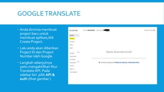 Google translate api | PPT
