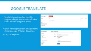 Google translate api | PPT