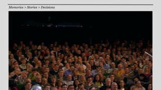 Memories > Stories > Decisions
 