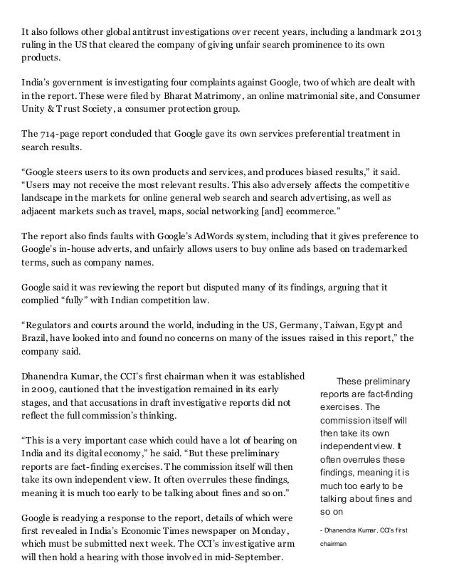 Google Under Fire For India Market Abuse Financial Times