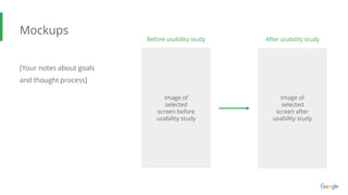 Google UX Design Certificate - Portfolio Project 1 - Case study slide ...