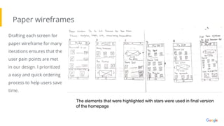 Google UX Design Certificate - Portfolio Project 1 - Case study slide ...