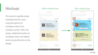 Google UX Design Certificate - Portfolio Project 1 - Case study slide ...